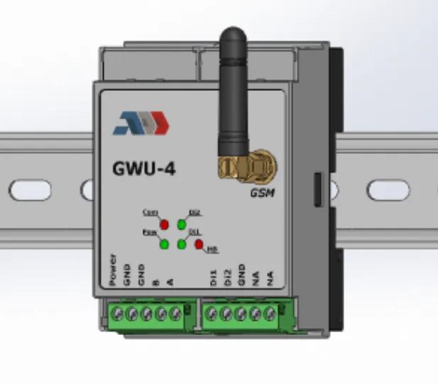 GWU-4: On a 35 mm DIN rail