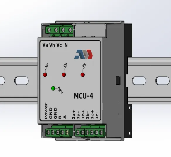 MCU-4: On a 35 mm DIN rail