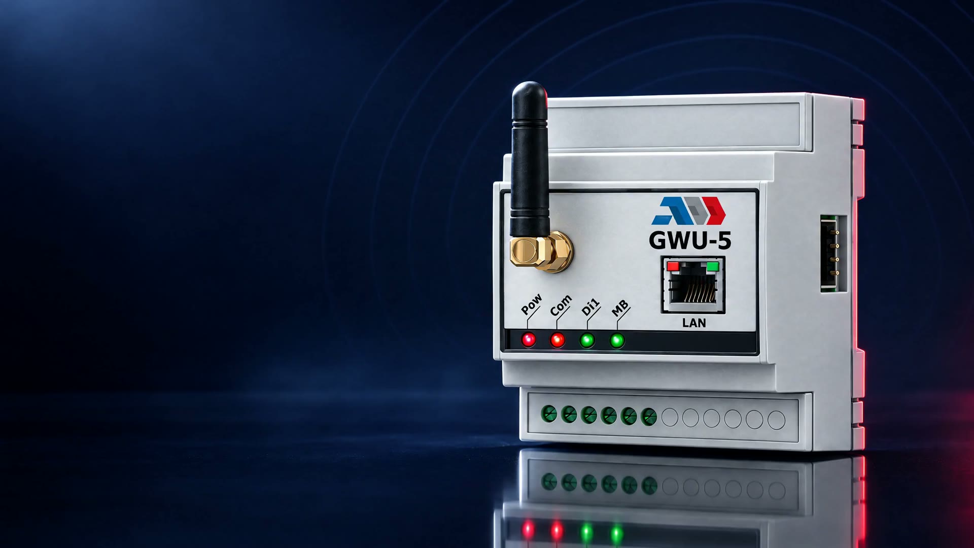 Gateway GWU-5 на тъмен студиен сет